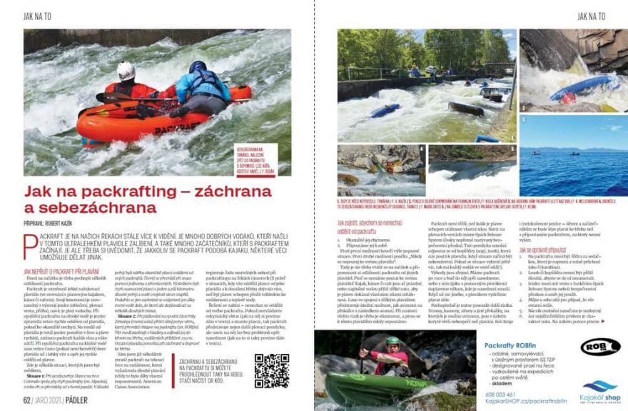 Jak na packrafting. Záchrana a sebezáchrana