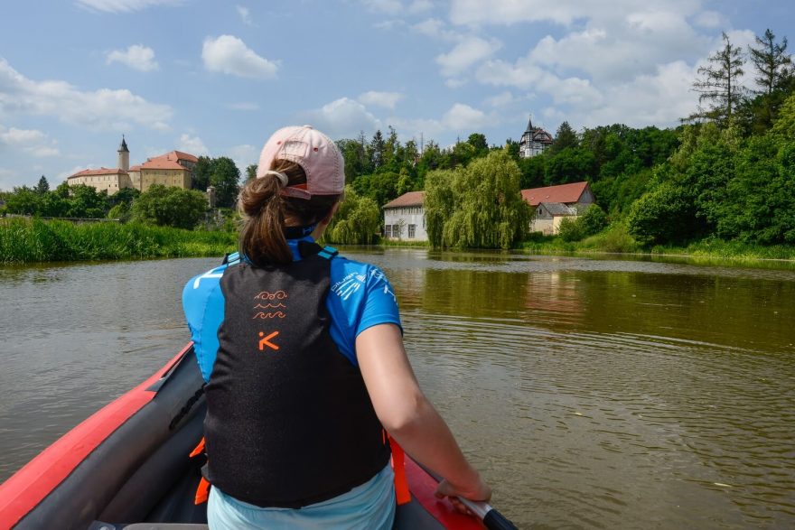 Výhled na zámek v Ledči nad Sázavou