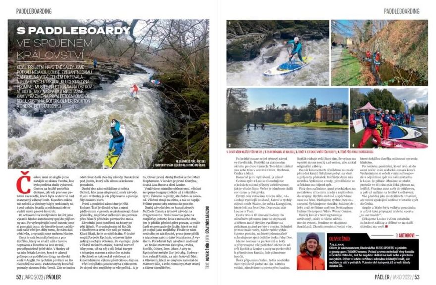 S paddleboardy ve Velké Británii.