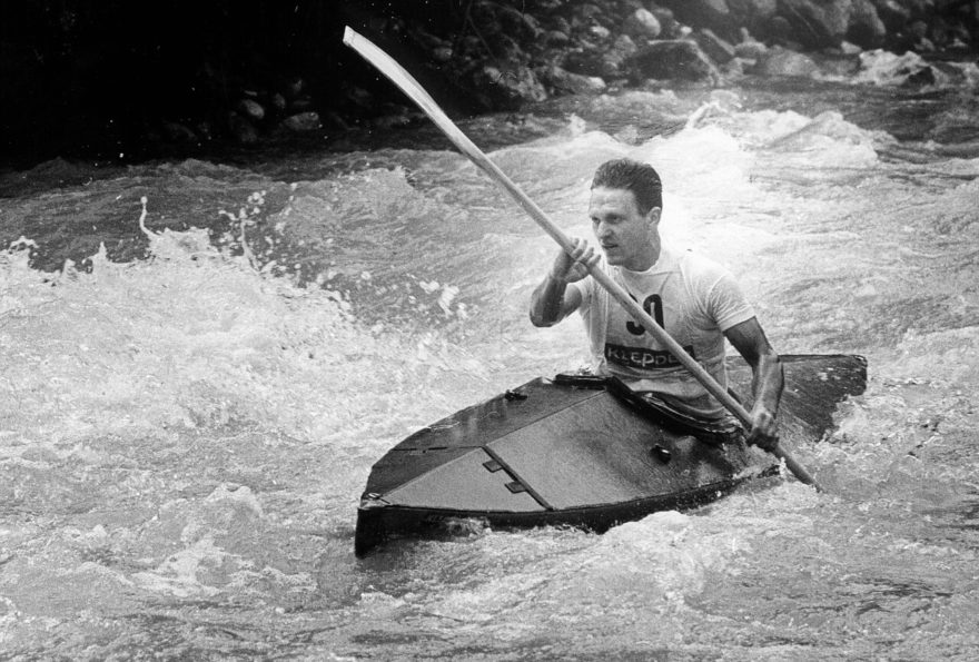 Toni Prijon starší při mistrovství Německa na Ameru v roce 1960.