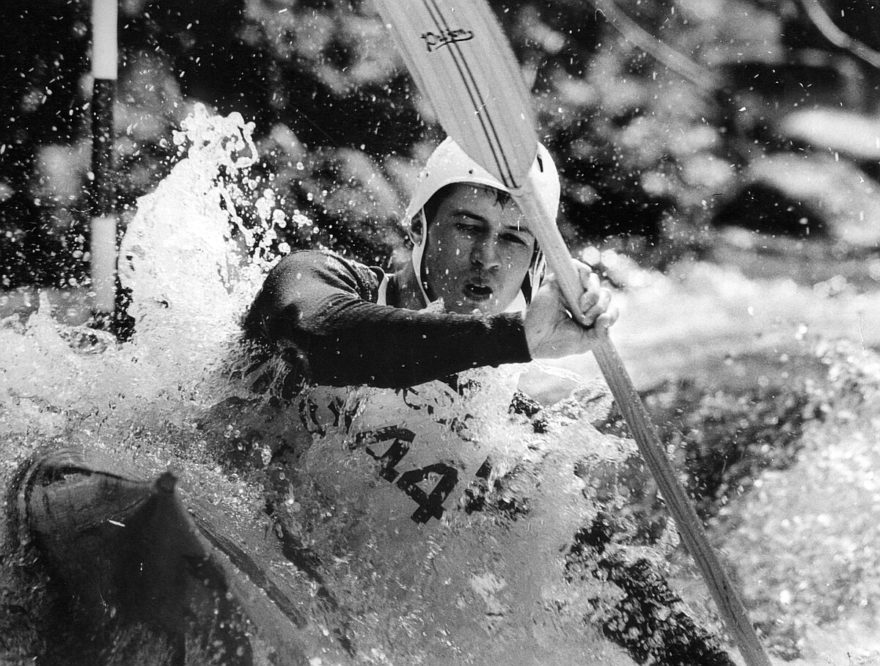 Toni Prijon mladší pří závodech v Meraně v roce 1987.