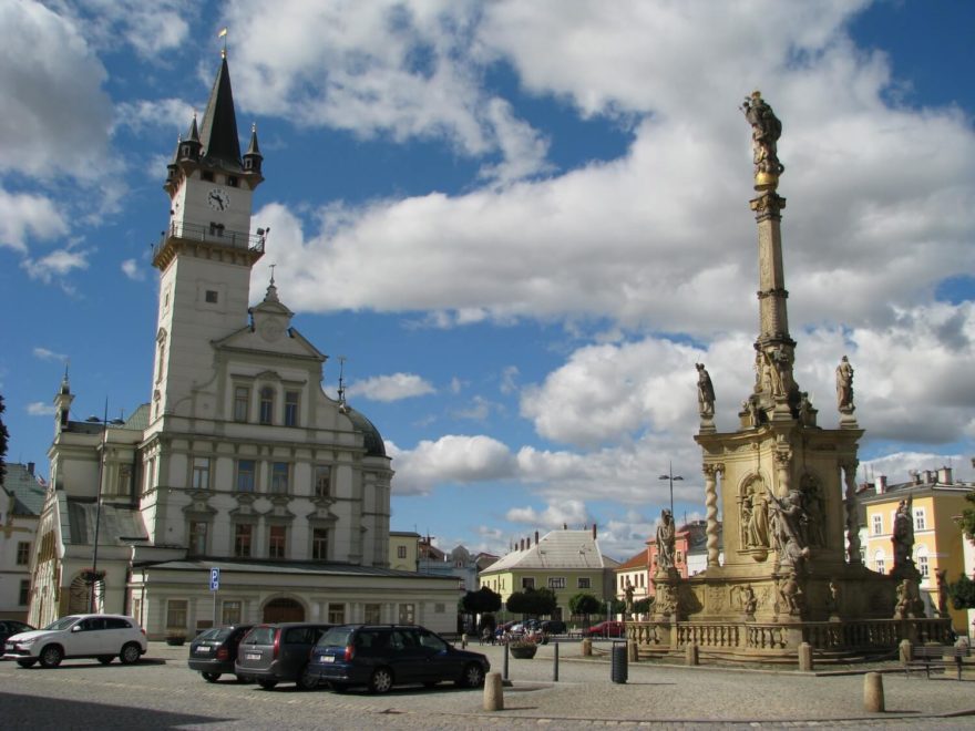 Historické centrum v Uničově.