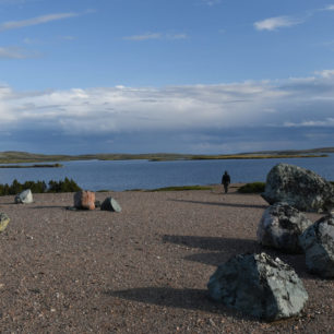 Druidské pocity z Inuitského tábořiště na jezeře Ennadai.