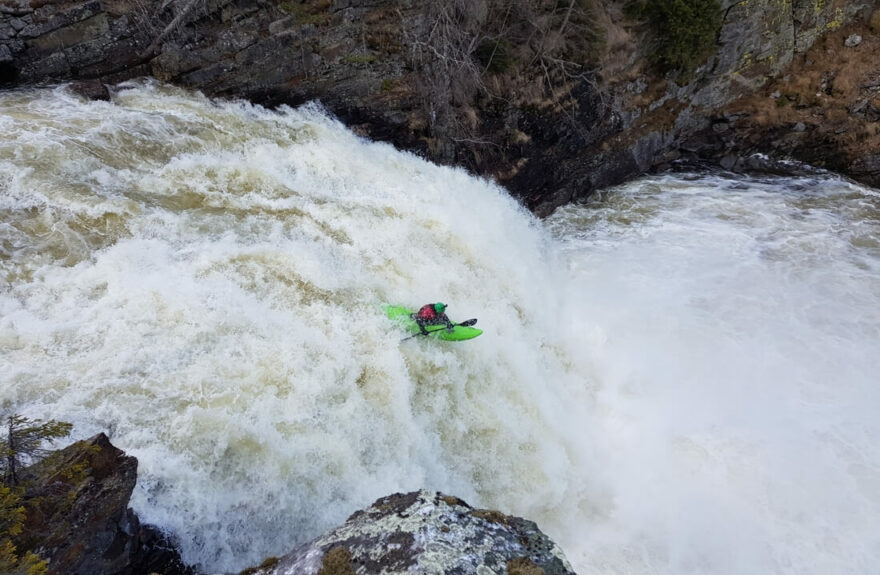 Spånemfossen 2. Bráchova povedená lajna.