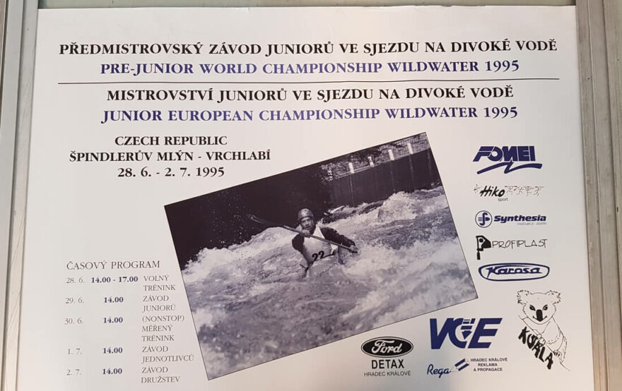 Pozvánka na MS juniorů v roce 1995.