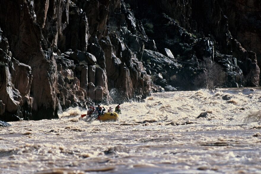 První peřej intenzivního úseku White Water Day.