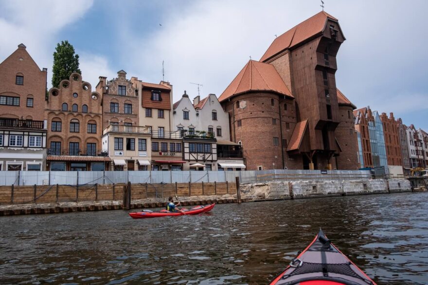 Zřejmě nejfotografovanější budova ve městě. Starý námořní jeřáb Żuraw.