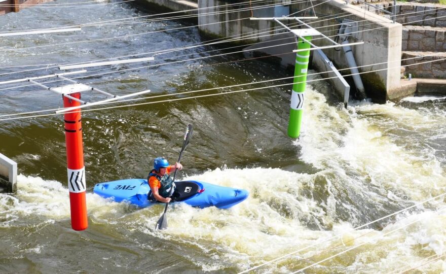 Nejvíce řešenou kombinací slalomu byly branky č. 4 a 5. / F: Lenka Štádlerová