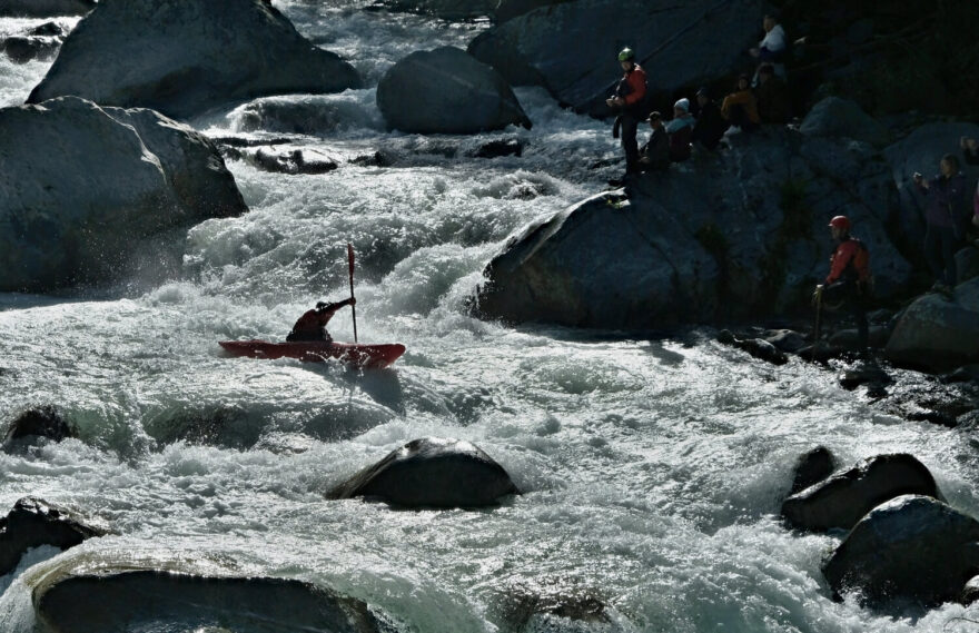 Finálová trať Sesia River Festivalu.