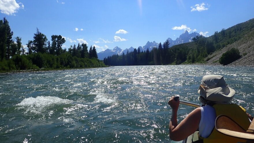 Snake River a výhledy na horu Grand Teton.