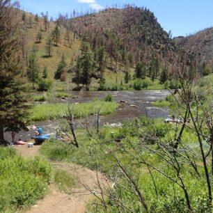 U kempu na North Platte River.