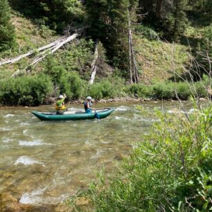 Začátek Hoback River ještě na Granite Creeku.