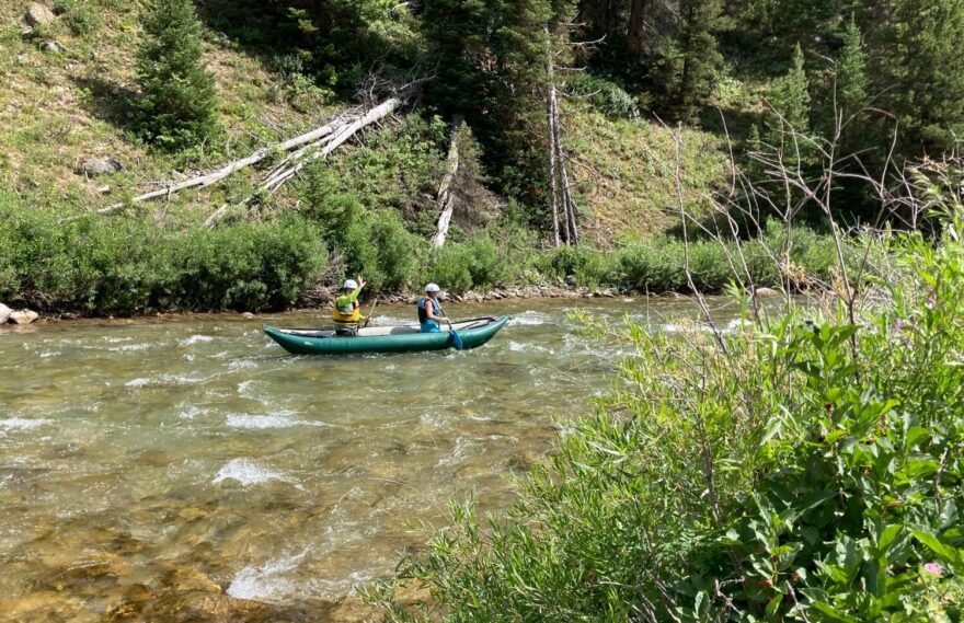 Začátek Hoback River ještě na Granite Creeku.