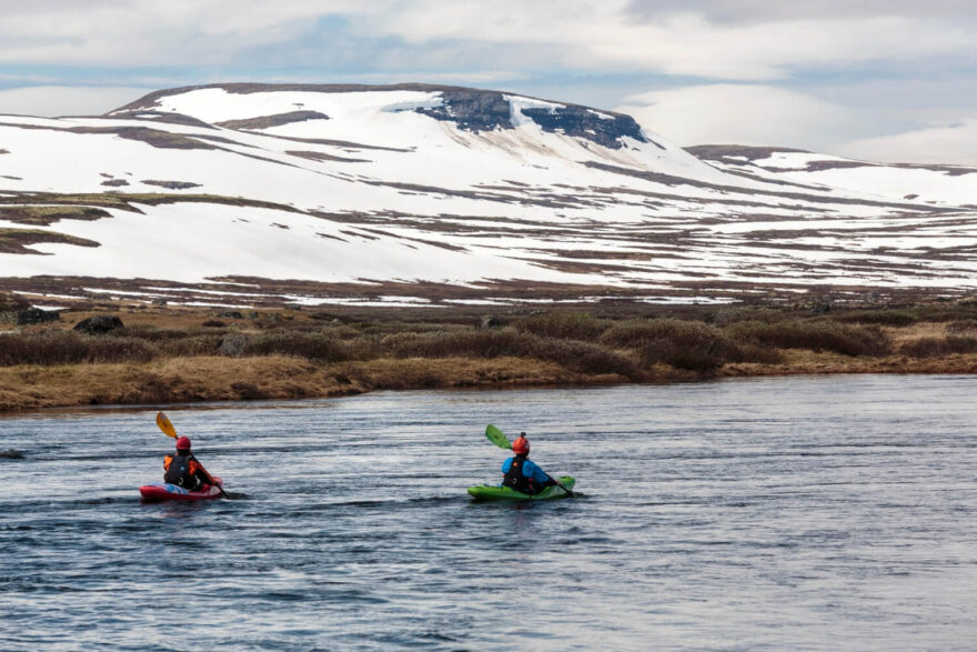 Začátek horního úseku na náhorní plošině Hardangervidda.