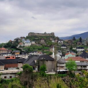 Pohled na město Jajce.