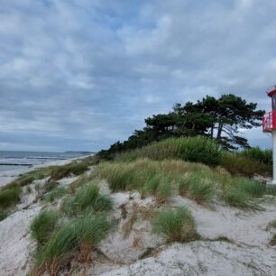 Maják na ostrově Hiddensee.