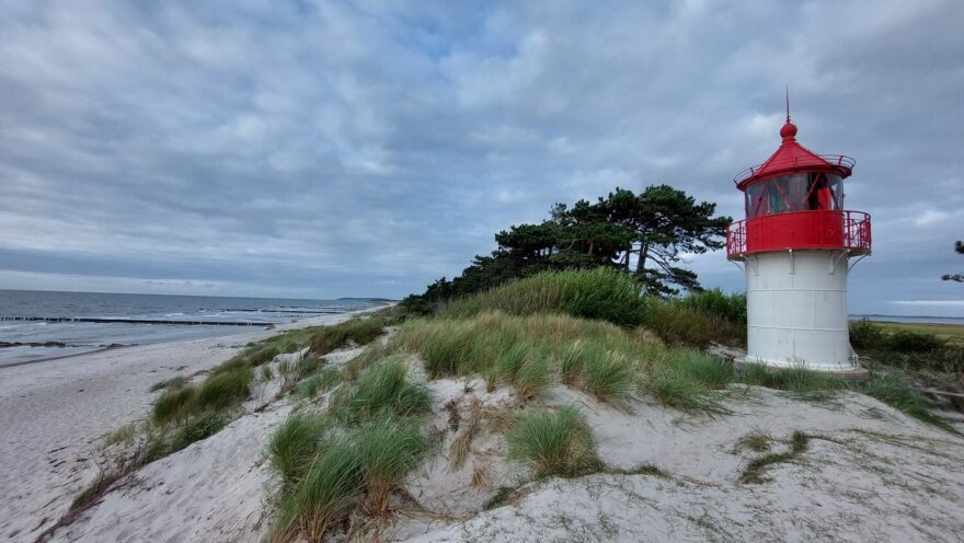 Maják na ostrově Hiddensee.