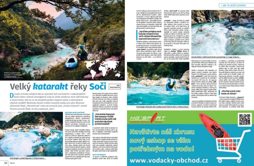 Soča - velký katarakt Kobarid