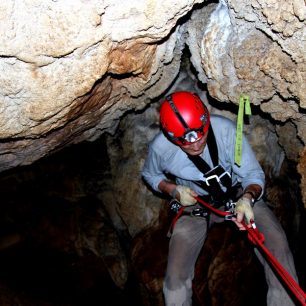 Belize Cave, rappeling, 2005