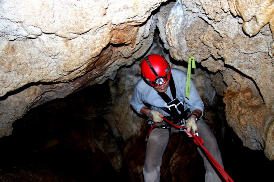 Belize Cave, rappeling, 2005