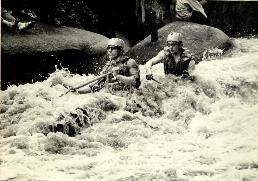 Lipno, sjezd, Loučovická kaskáda s ulomenou špičkou, 1973