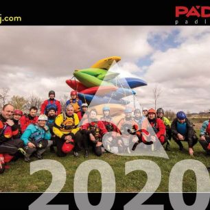 Vodácký kalendář Padluj.com 2020 - titulní strana