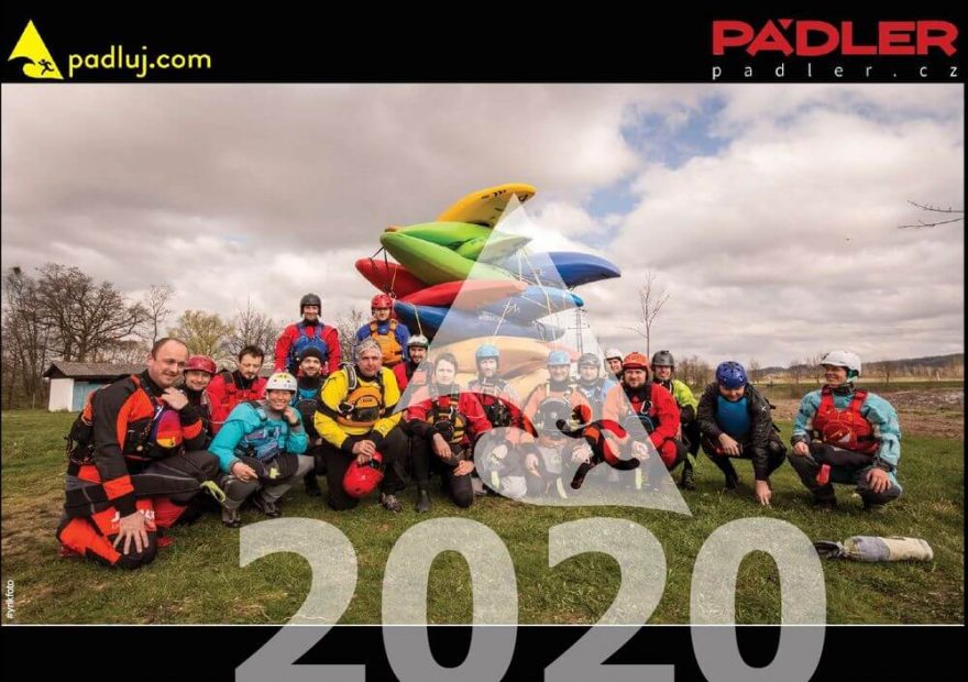 Vodácký kalendář Padluj.com 2020 - titulní strana