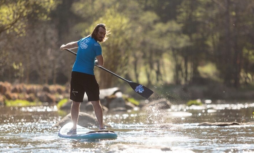 Paddleboarding na Sázavě při západu slunce / F: archiv Paddleboardshop.cz