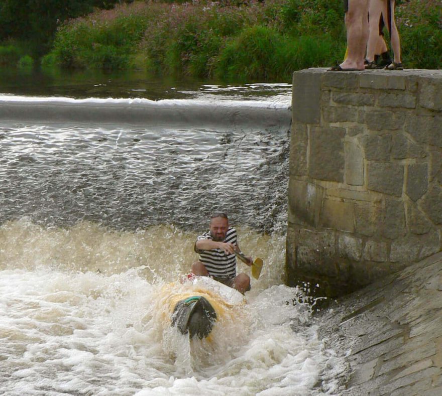 Rád jezdím na singla a čtu si vodu sám. Otava 2006. / F: archiv Jiří Nosek